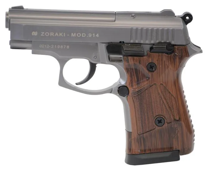 Zoraki 914-P 9mm P.A.K SRS Titan mit Holzoptik Griffschalen